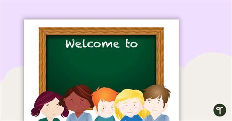 Kids Class Welcome Sign