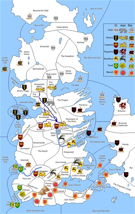 Westeros map Game of thrones As crônicas de gelo e fogo Jardins secretos