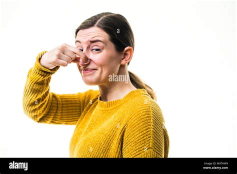 Person Pinching Nose Smelly Hi Res Stock Photography And Images Alamy
