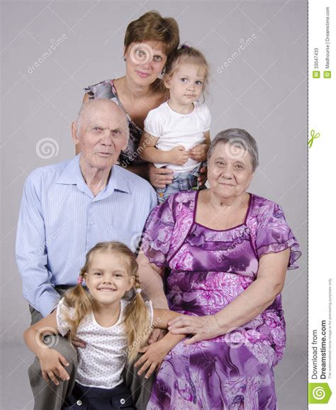 Cozy ambience with good reliable service. Group family portrait stock image. Image of grandpa ...