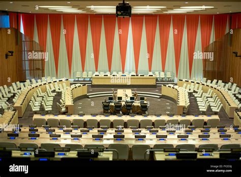 United Nations Chamber Stock Photo