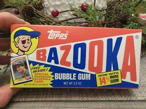 Very nice book for those of us who collected baseball cards in our youth. TOPPS BAZOOKA BUBBLE GUM WITH 14% MORE GUM With BASEBALL CARD INSIDE (1988) | eBay