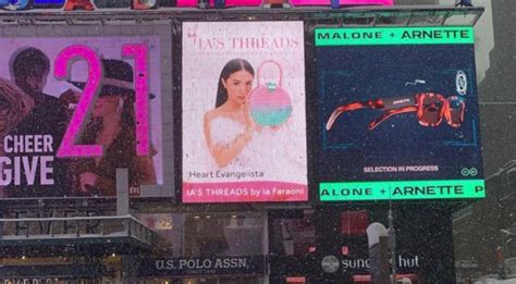 Heart Evangelista Wakes Up On Her Birthday To Another Billboard On Times Square Gma News Online