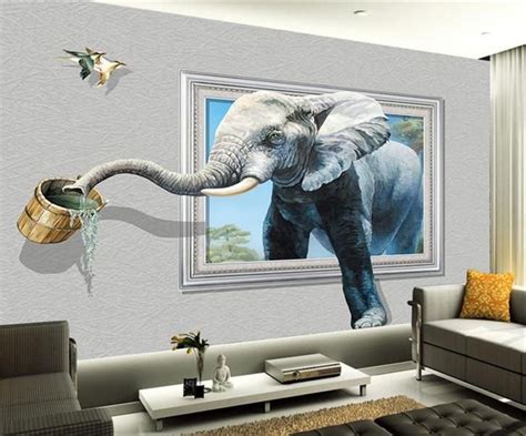 Creative 3d Wall Painting Designs For Living Room Mural Wall