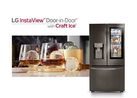 Lg S New Refrigerator Makes Craft Ice For Spirits And Cocktails Maxim