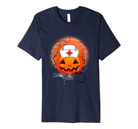 Funny Nurse Halloween Costume Pumpkin Tee For Nurse T Shirt Colonhue