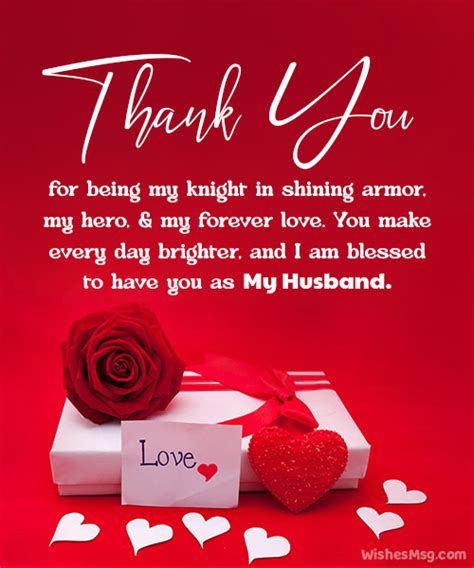 Thank You Messages For Husband Romantic And Sweet