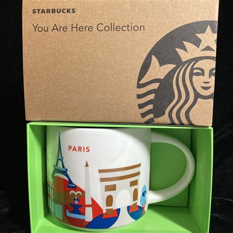 Starbucks Paris Mug Yah Eiffel Tower Beret France Bread Triomphe You