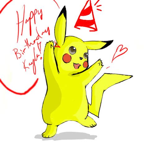 Pikachu Says Happy B Day By Vantaul On Deviantart
