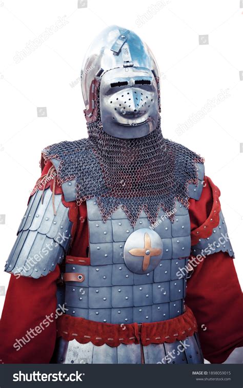 Medieval Knights Steel Suit Armor Isolated Stock Photo 1898059015