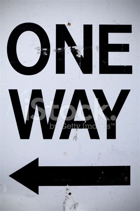 One Way Sign Stock Photo Royalty Free Freeimages