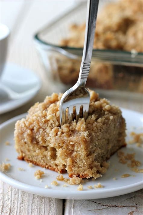 Coffee Cake With Crumble Topping And Brown Sugar Glaze A Coffee Cake