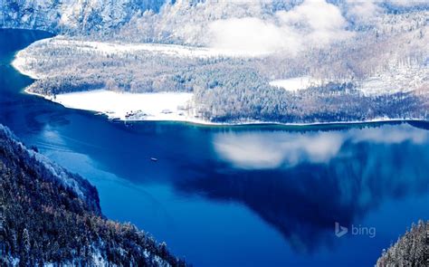 Beautiful Winter Forest Lake 2015 Bing Theme Wallpaper Wallpapers View