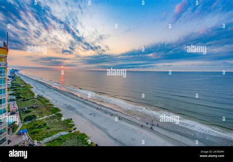Myrtle Beach South Carolina Usa Sunrise Aerial Stock Photo Alamy