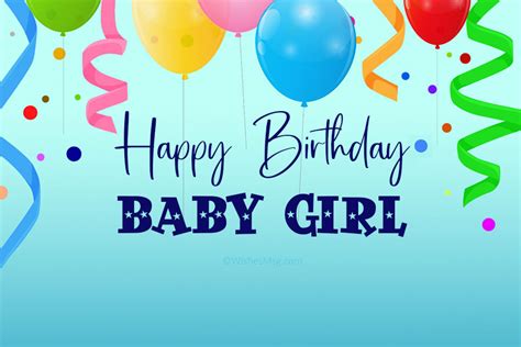 Birthday Wishes For Baby Girl Wishesmsg
