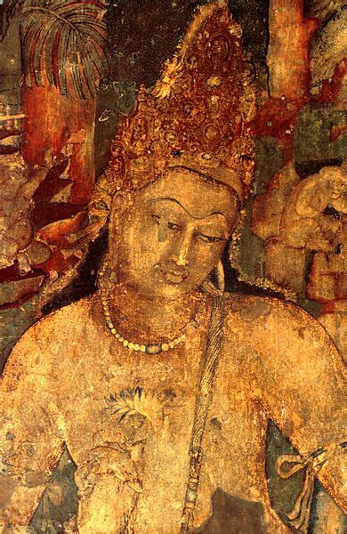 Photograph By Benoy Behl Bodhisattva Padmapani From Cave 1 At Ajanta