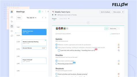 Weekly planner templates, 50+ weekly schedule planner templates, printable planners for the week and more. How To Run Your Weekly Team Meeting [Free Agenda Templates ...