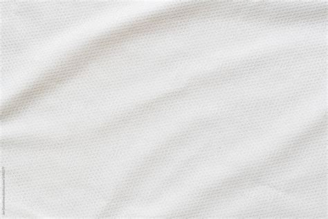 Abstract Texture Of A White Sports Jersey Stocksy United