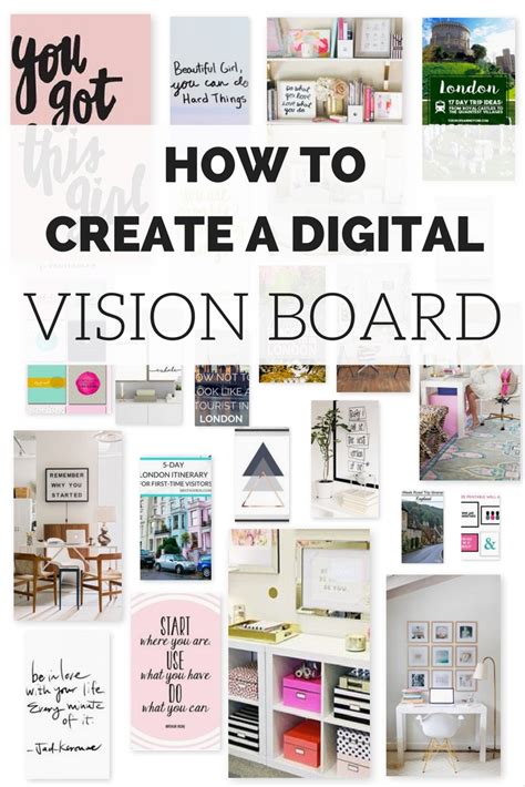 Digital Vision Board Template Free