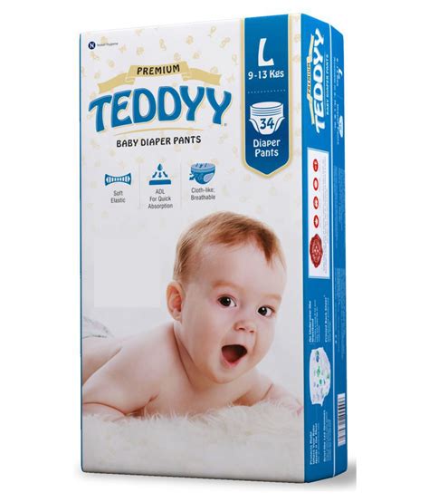 Teddyy Baby Diaper Pants Premium Large 34s Pack Buy
