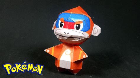 Chibi Pokemon Papercraft Monferno Easy Papercraft 99 Youtube