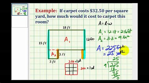 Example Determine Square Yards From Square Feet Application Youtube