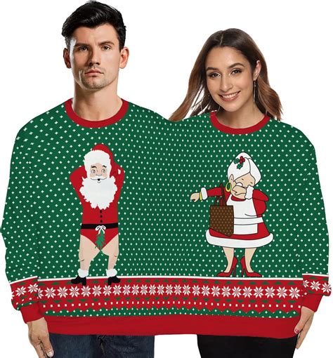Grajtcin Ugly Christmas Sweater Couples Sweatshirt Review Discover Awesome Products