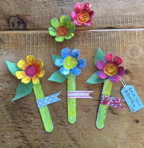 Mothers Day Egg Box Flowers Craft Tts Inspiration