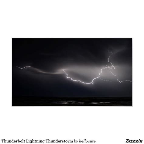 Thunderbolt Lightning Thunderstorm Poster Thunderbolt
