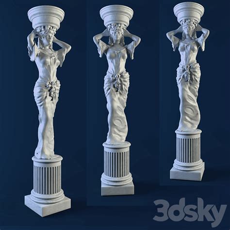 Karyatide Sculpture 3d Model