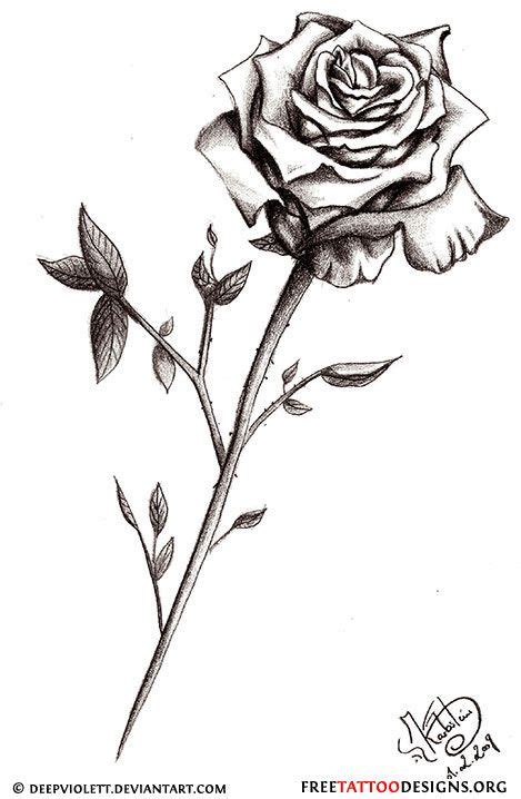 50 Rose Tattoos Meaning Single Rose Tattoos Black