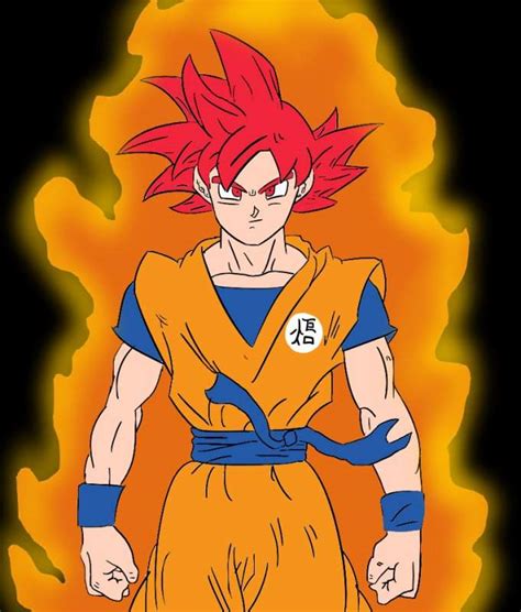 Dibujo De Goku Super Saiyan Dios ⚡ Dragon Ball Super Oficial⚡ Amino
