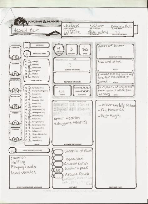 Intro To Dandd Character Creation