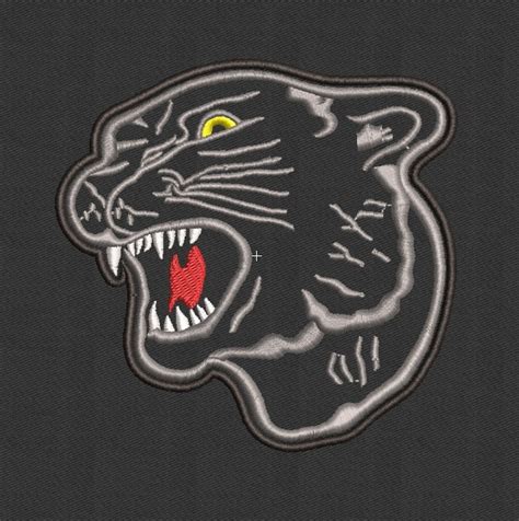 Black Panther Embroidery Design Download Etsy