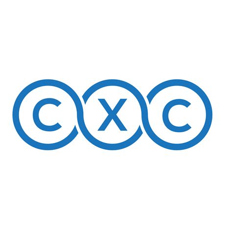 Cxc Letter Logo Design On Black Backgroundcxc Creative Initials Letter
