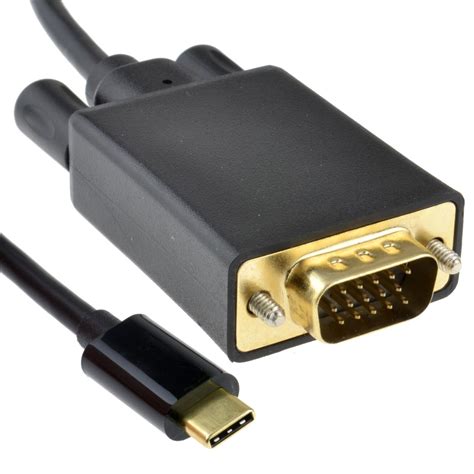 Usb Type C To Vga Cable 3m Length Connect Direct To Vga Monitor