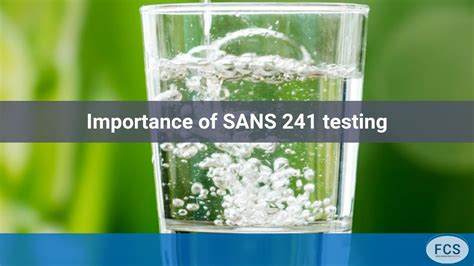 The Importance Of Sans 241 Testing Food Consulting Services