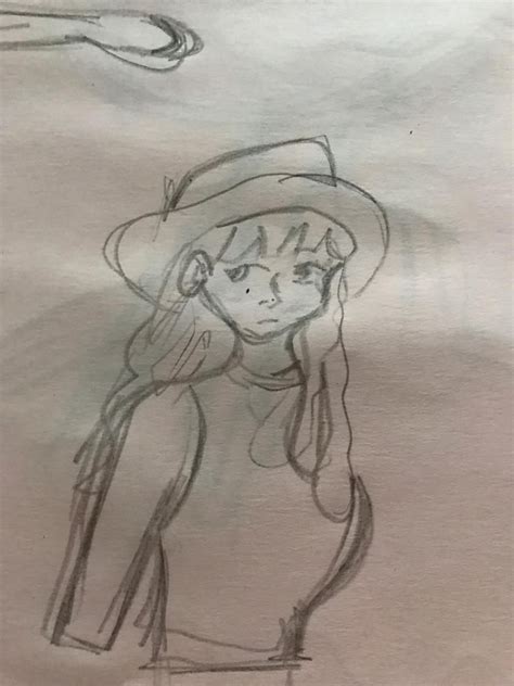 Рисунок девушки кавбойки Humanoid sketch Female sketch Art