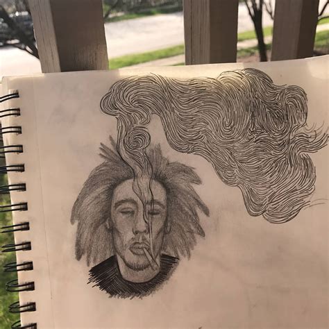 Bob Marley Smoking By Monicamichellleee On Deviantart