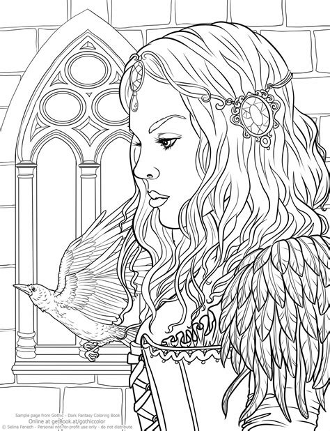 Fantasy Art Coloring Pages At Getdrawings Free Download