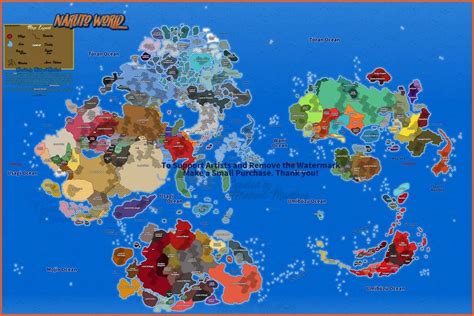 Naruto World The Complete Map By Fire