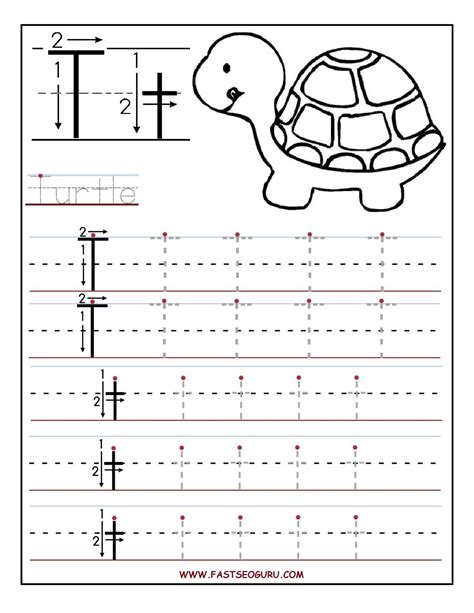 Learn The Alphabet With These Printable Letter T Worksheets Style