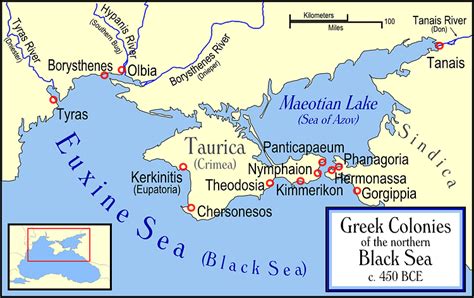 Greek Colonies Of The Northern Black Sea Illustration Ancient
