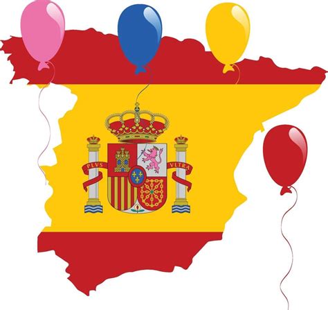 Spain Map Flag 2243777 Vector Art At Vecteezy