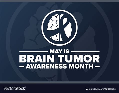 May Is Brain Tumor Awareness Month Holiday Vector Image