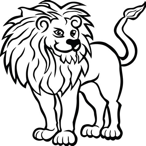 Clip art is a great way to help illustrate your diagrams and flowcharts. Library of lion drawing clipart black and white download ...