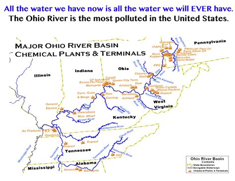 Ohio Map With Major Cities And Rivers United States Map