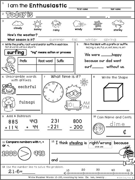 Need ideas for religious advent activities for your family or just want to have your family advent activities on one. Summer Second Grade (going into Third) Work | Summer ...