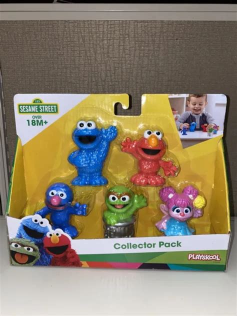 Sesame Street Playskool Collector Pack 5 Figures Cookie Grover Oscar