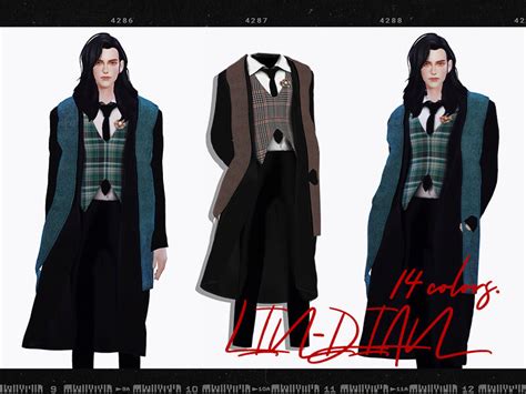 The Sims 4 Mans Coat By Lindian Cc The Sims